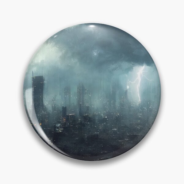 Item preview, Storm over the city designed and sold by AM FineArtPrints.