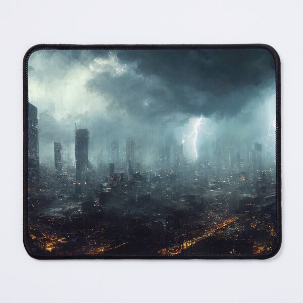 Item preview, Storm over the city designed and sold by AM FineArtPrints.