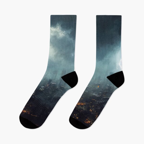 Item preview, Storm over the city designed and sold by AM FineArtPrints.
