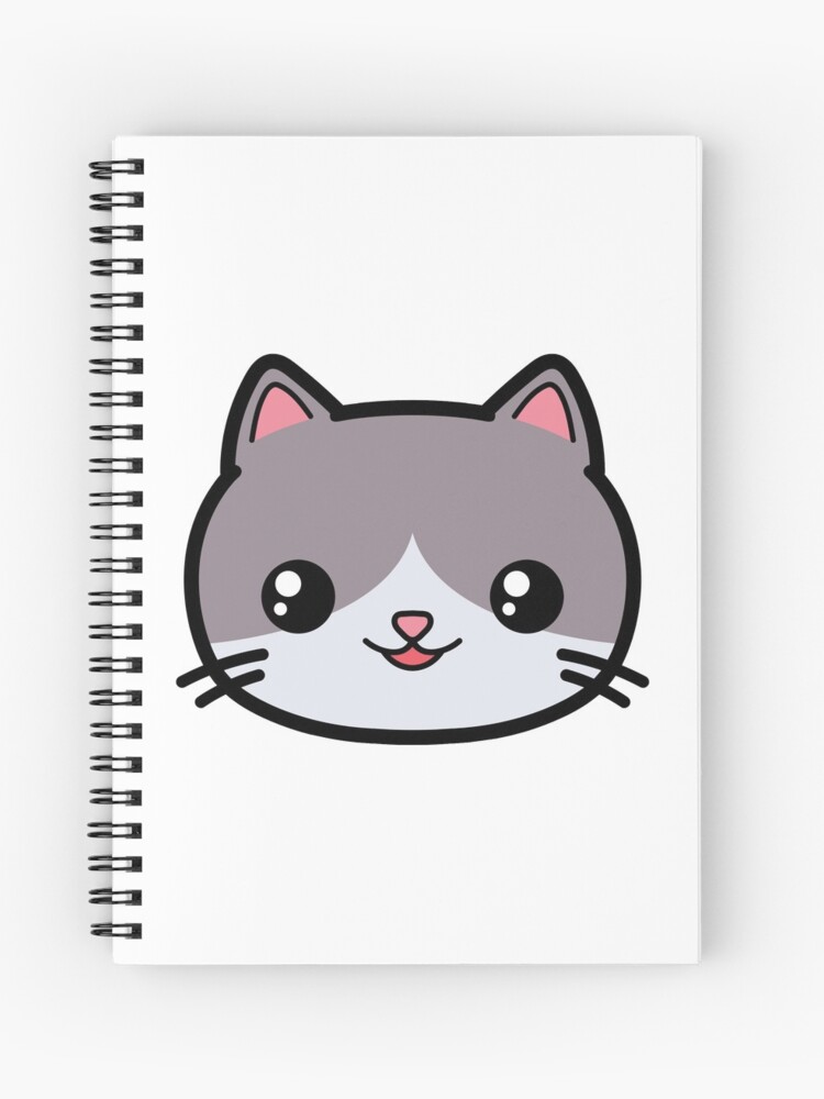 Cuaderno de espiral «Gato Kawaii Lindo» de awesomekawaii | Redbubble