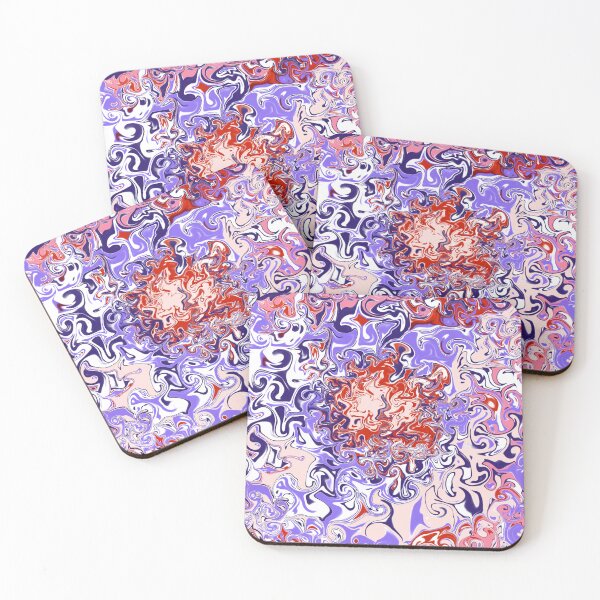 Item preview, Marbled and floral inpired allover pattern designed and sold by simplyart767.