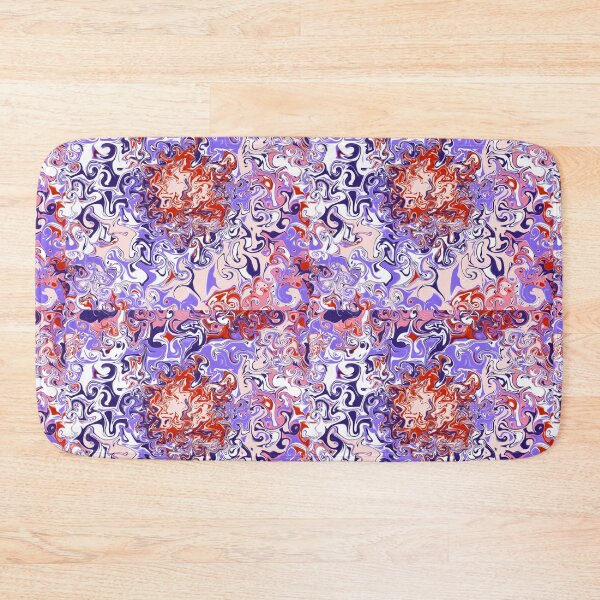 Item preview, Marbled and floral inpired allover pattern designed and sold by simplyart767.