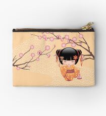 Japanese Ume Kokeshi Doll Studio Pouch