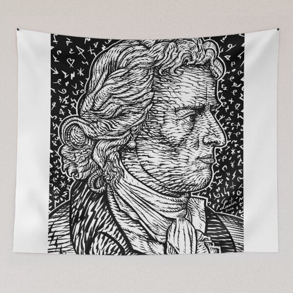 Item preview, FRIEDRICH SCHILLER ink portrait designed and sold by lautir.