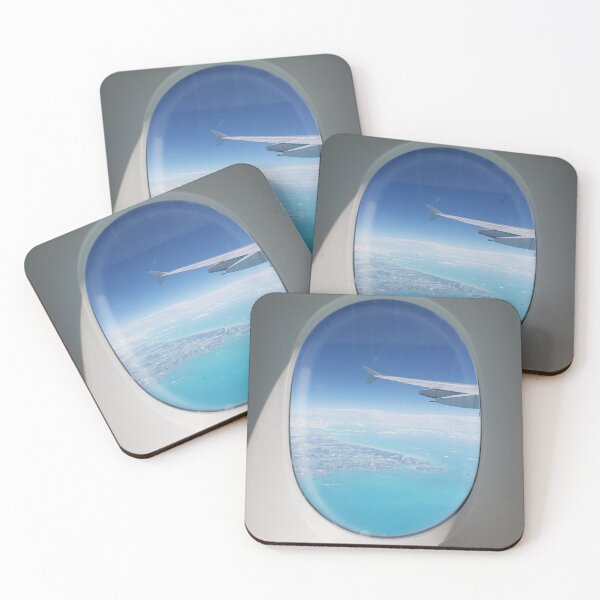 Item preview, Airplane Window, Tropical Blue Ocean, Views, Wanderlust designed and sold by newburyboutique.