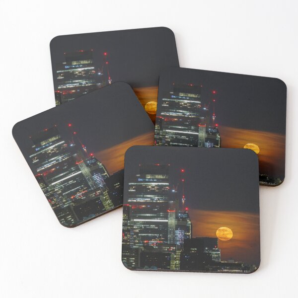 Item preview, Moon rising of the City of London Skyscrapers designed and sold by UphotoLondon.