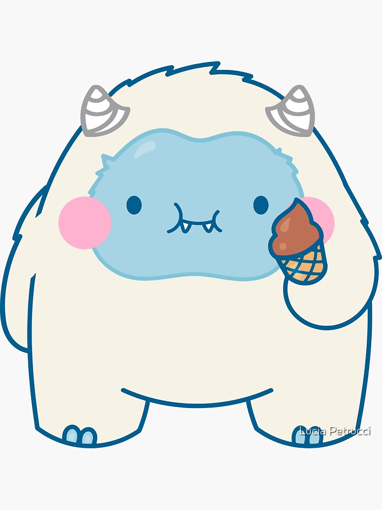 Chibi Kawaii Yeti - Cute Monsters - Magnet