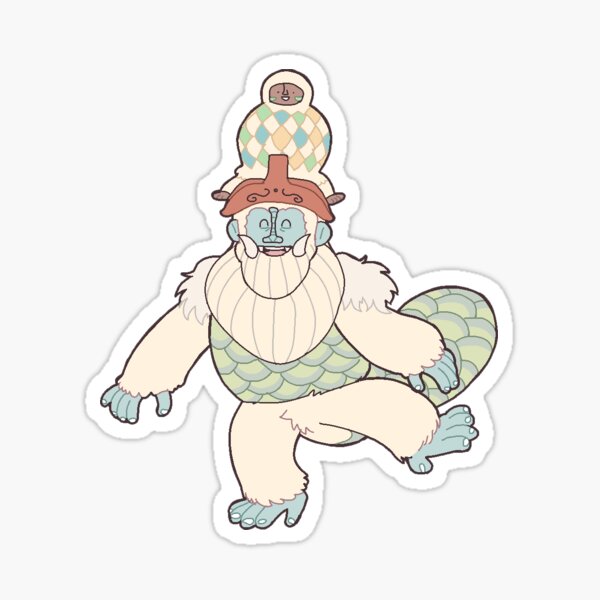 yeti husband & wife Sticker