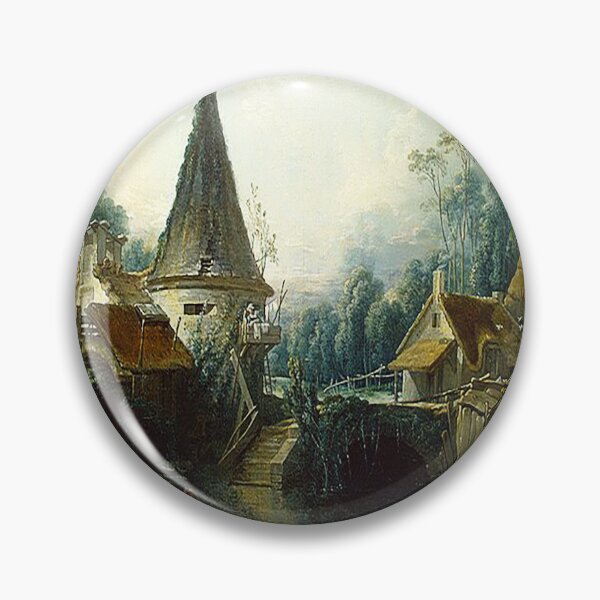Item preview, François Boucher Landscape near Beauvais designed and sold by MARWA-STORE.