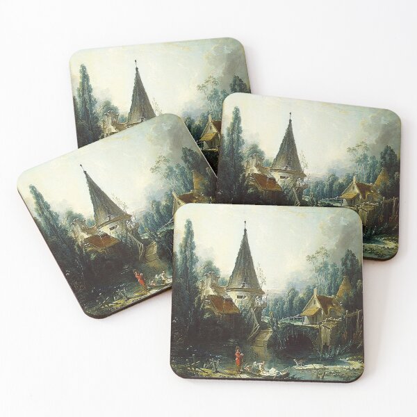 Item preview, François Boucher Landscape near Beauvais designed and sold by MARWA-STORE.