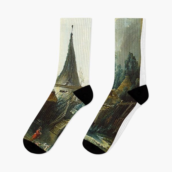 Item preview, François Boucher Landscape near Beauvais designed and sold by MARWA-STORE.