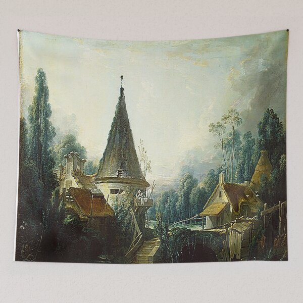 Item preview, François Boucher Landscape near Beauvais designed and sold by MARWA-STORE.