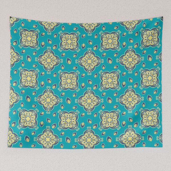 Item preview, Seamless pattern in portugal tile style designed and sold by MilaOkie.