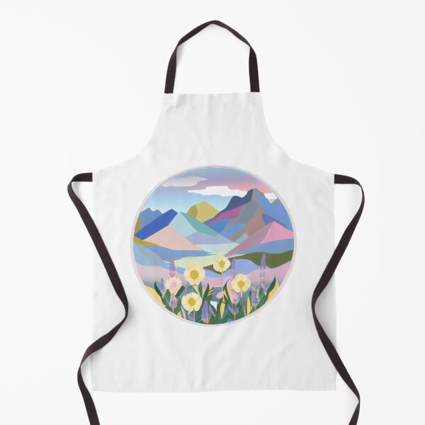 Item preview, Pastel Mountains and Wildflowers designed and sold by curiouswonder.