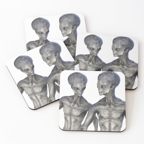 Item preview, Humanoid aliens, 3D illustration designed and sold by Kateryna Kon.
