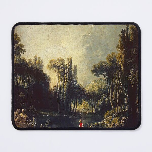 Item preview, François Boucher Landscape with a pond (1746) designed and sold by MARWA-STORE.