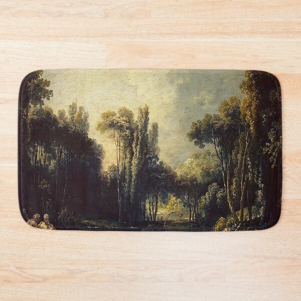 Item preview, François Boucher Landscape with a pond (1746) designed and sold by MARWA-STORE.
