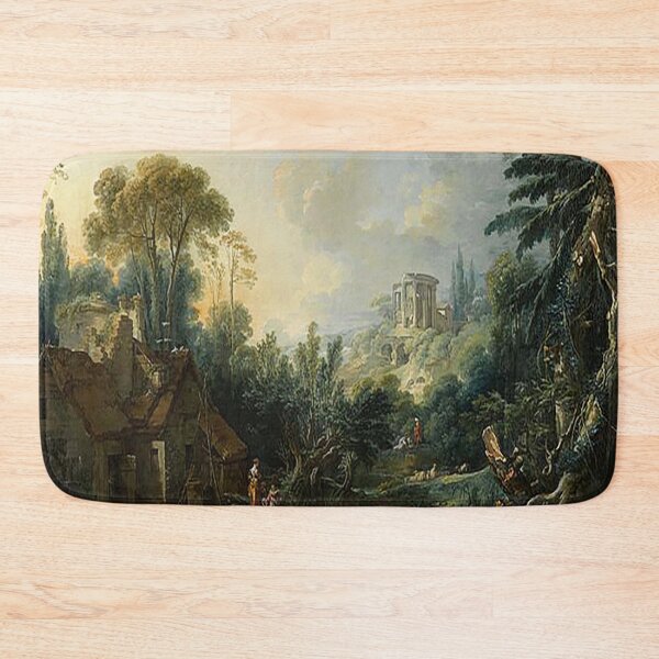 Item preview, François Boucher Landscape with a Watermill 1740 designed and sold by MARWA-STORE.