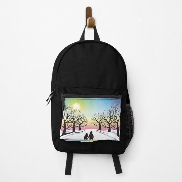 Item preview, Winter Snow Landscape - Brother and Sister designed and sold by CreativNode.