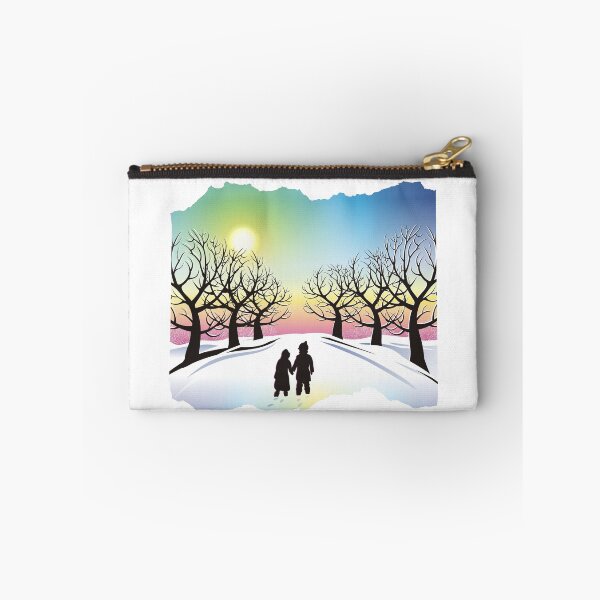 Item preview, Winter Snow Landscape - Brother and Sister designed and sold by CreativNode.