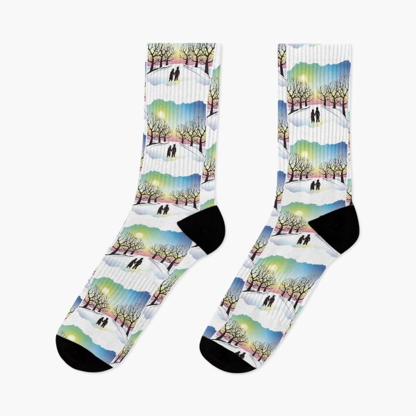 Item preview, Winter Snow Landscape - Brother and Sister designed and sold by CreativNode.