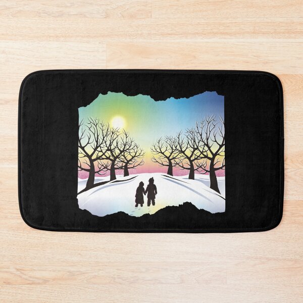 Item preview, Winter Snow Landscape - Brother and Sister designed and sold by CreativNode.