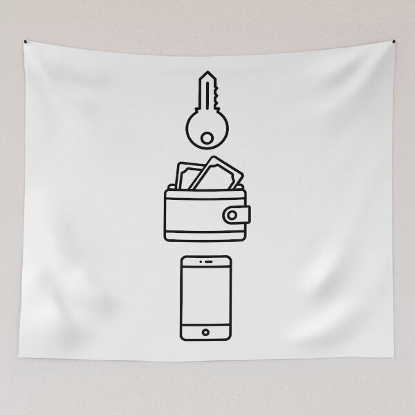 Item preview, Phone Wallet Keys Reminder  designed and sold by GreenPrintsArt.