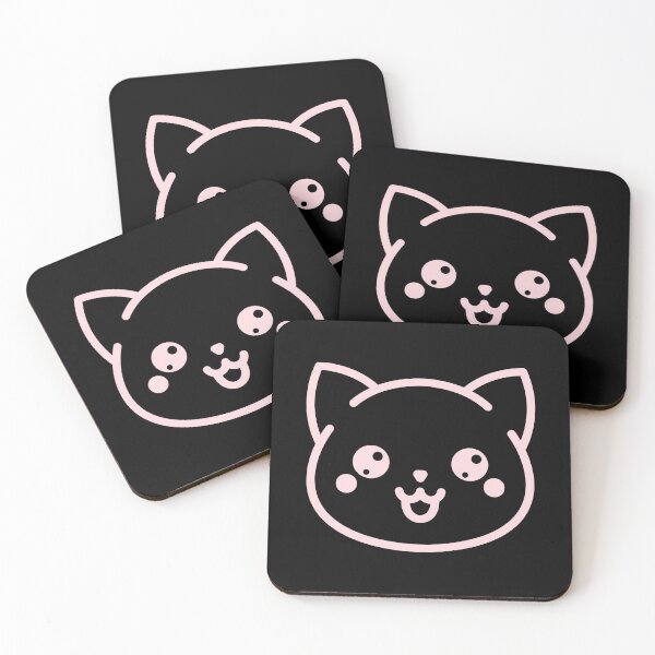 Item preview, Pink Cat smiley outline designed and sold by AlloutApparel.