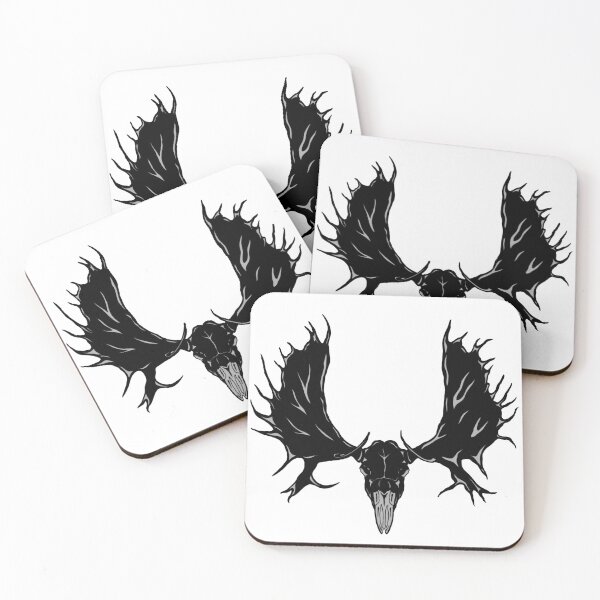 Item preview, Black Moose Skull designed and sold by GodxanGalactic.