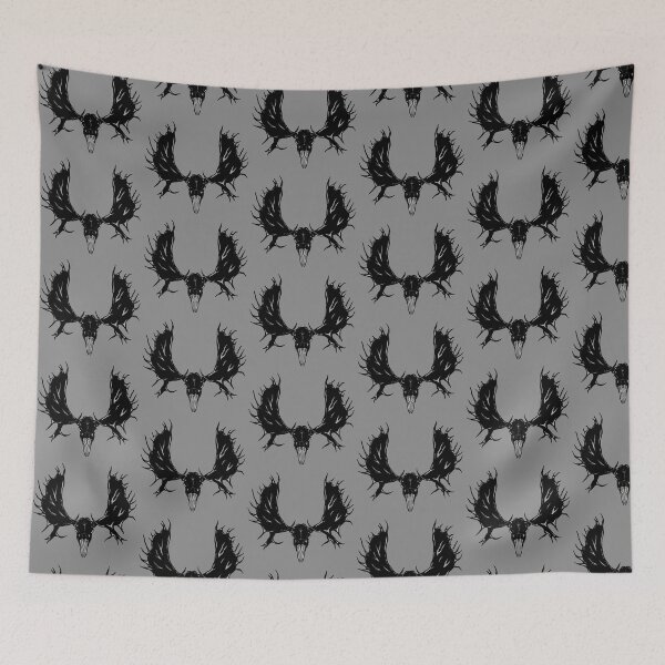 Item preview, Black Moose Skull designed and sold by GodxanGalactic.