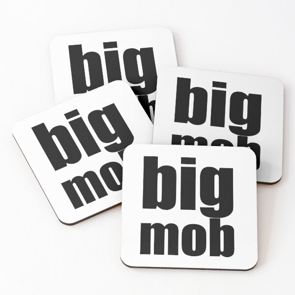 Item preview, Big Mob - Aussie Slang - black writing designed and sold by dodgerock.