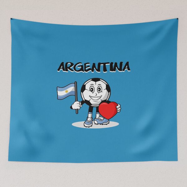 Item preview, Cute Argentina Football Lover Design designed and sold by Salukeart.
