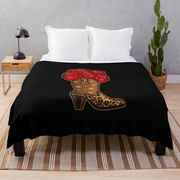 Item preview, Cowgirl Boot and roses leopard print designed and sold by iclipart.