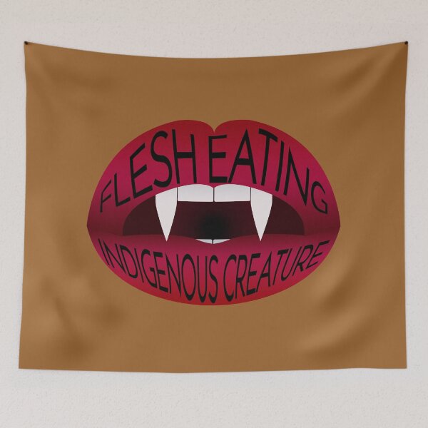Item preview, Flesh Eating Indigenous Creature designed and sold by YouAreHereArt.