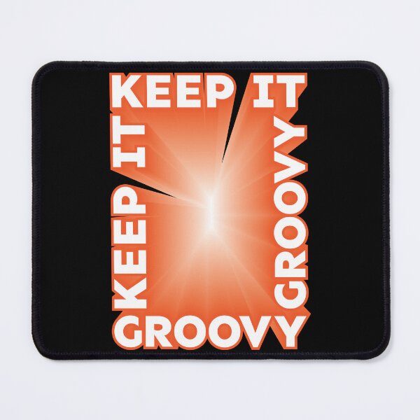 Item preview, Keep It Groovy 3D text orange white designed and sold by hockeng.