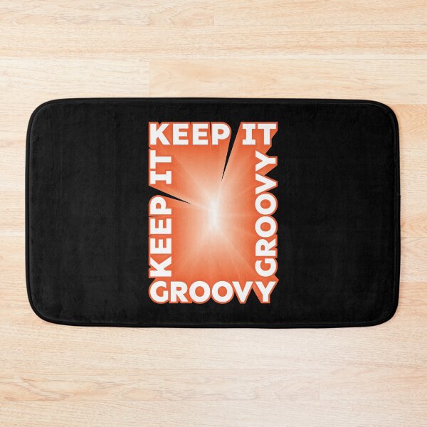 Item preview, Keep It Groovy 3D text orange white designed and sold by hockeng.