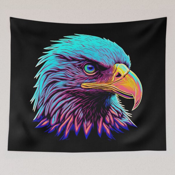 Item preview, Glaring Bald Eagle Blacklight designed and sold by Soda-Pop-Art-87.