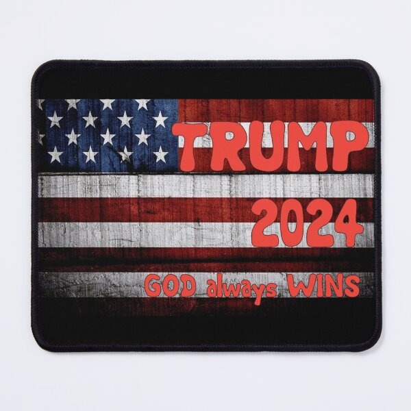 Item preview, Trump 2024, God always Wins designed and sold by Art With Impact – Statement Art & Apparel for Deep Thinkers.