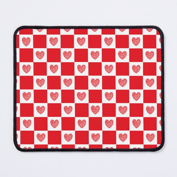 Item preview, Checkered Red Hearts   designed and sold by lornakay.