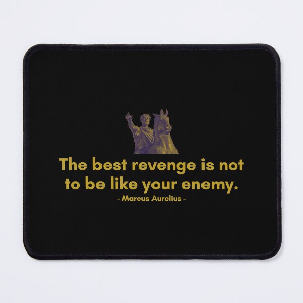 Item preview, Marcus Aurelius | The best revenge is not to be like your enemy. | Golden Motivational Quote designed and sold by Philosopherous.