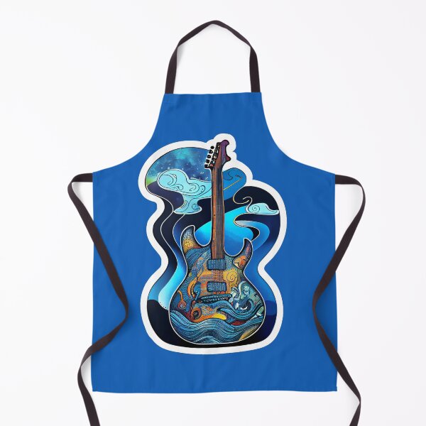 Item preview, Guitar Cartoon Style, Surrealistic Scene designed and sold by KOTOdesign.