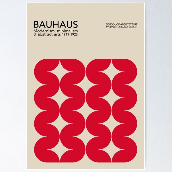 Item preview, Red Geometric Bauhaus  designed and sold by NicolJay.