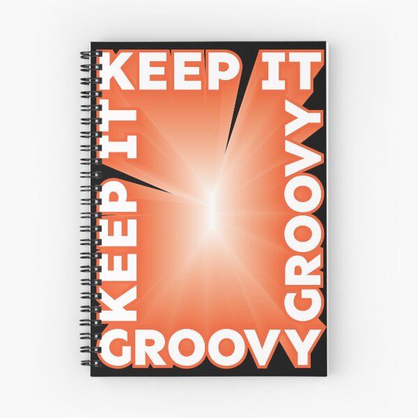 Item preview, Keep It Groovy 3D text orange white designed and sold by hockeng.