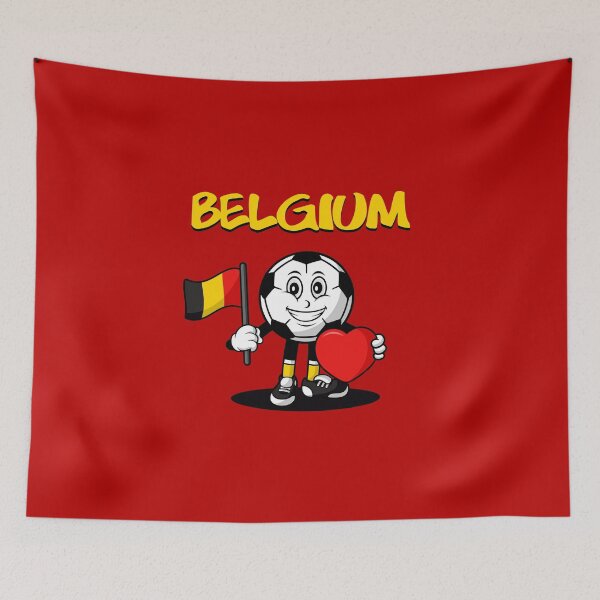 Item preview, Cute Belgium Football Lover Design designed and sold by Salukeart.
