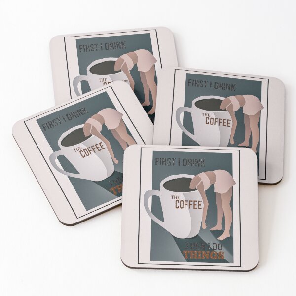 Item preview, First I drink coffee designed and sold by drubdrub.