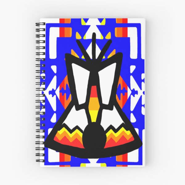 Item preview, Blue / Fire Color / White Tipi Native Blanket Print designed and sold by JMWCD.
