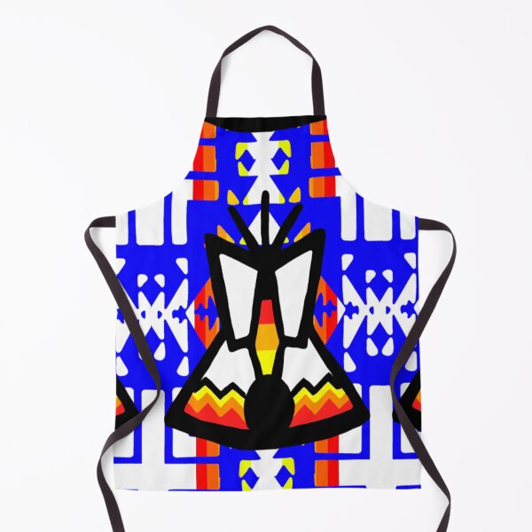 Item preview, Blue / Fire Color / White Tipi Native Blanket Print designed and sold by JMWCD.