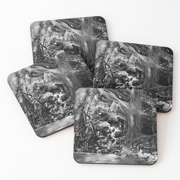 Item preview, The Mystic Falls (Black & White) - The Waterfall Collection - spcreationsco22 designed and sold by SpCreationsCo22.