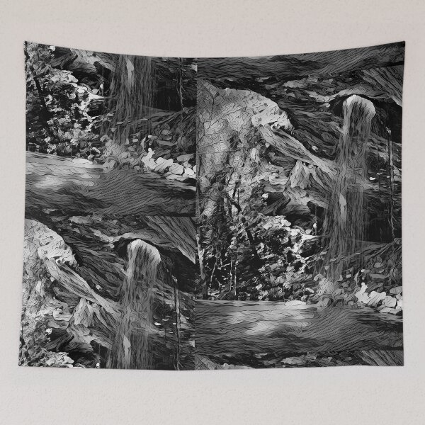 Item preview, The Mystic Falls (Black & White) - The Waterfall Collection - spcreationsco22 designed and sold by SpCreationsCo22.
