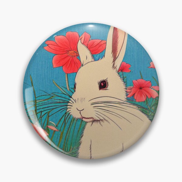 Item preview, Cutest Rabbit Girl with Whimsical Flowers designed and sold by wigobun.